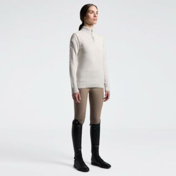 Trui Cavalleria Toscana Pure Wool Wit