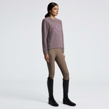 Trui Cavalleria Toscana Fleece Crew Neck Roze