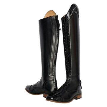 Rijlaarzen Imperial Riding Olania Dressage Black Croco