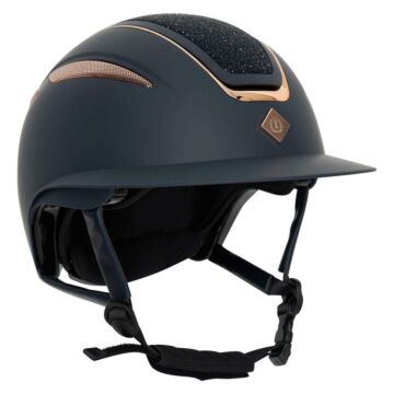 Rijhelm Imperial Riding Olania Deluxe big visor Navy-Rosegold 