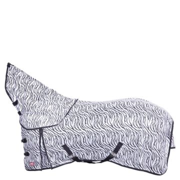 Vliegendeken met afneembare hals Premiere Zebra zwart/wit