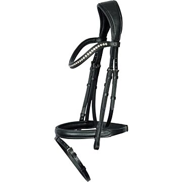 Hoofdstel Harry's Horse Nero soft Zwart/Zilver