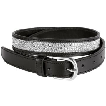 Riem Harry's Horse Leder Crystal Drops Zilver