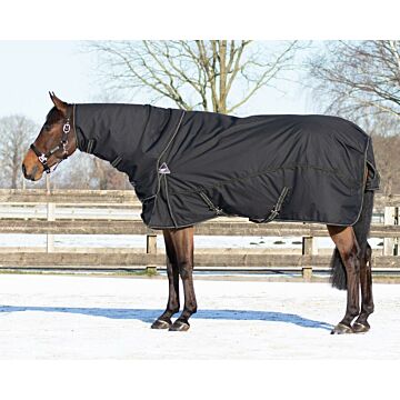Deken combo set QHP Turnout 300 gram zwart 