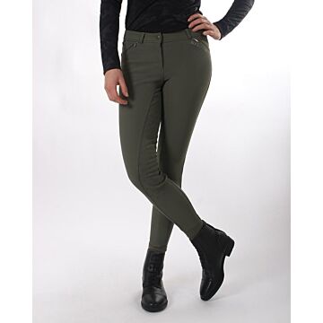 Rijbroek QHP Scottie Fullgrip groen