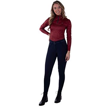 Rijbroek QHP Carrie fullgrip Navy