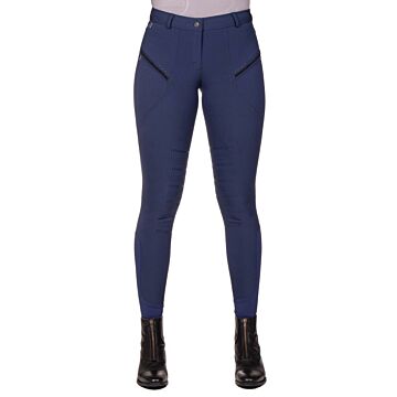 Rijbroek QHP Jace kniegrip Navy