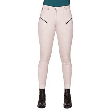 Rijbroek QHP Jace kniegrip Beige
