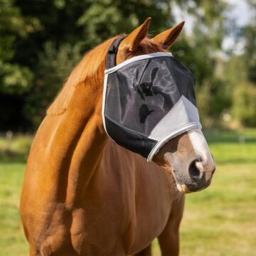 Vliegenmasker QHP Solaire zonder oren Grijs 