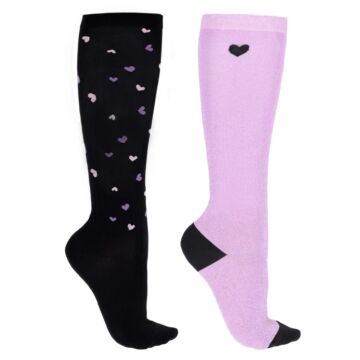 Sokken QHP Lize Black/Violet