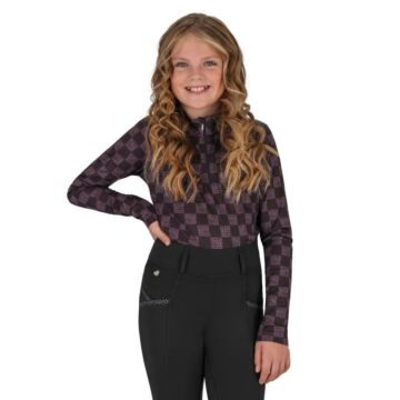 Trainingsshirt QHP Lize Junior Black/Violet