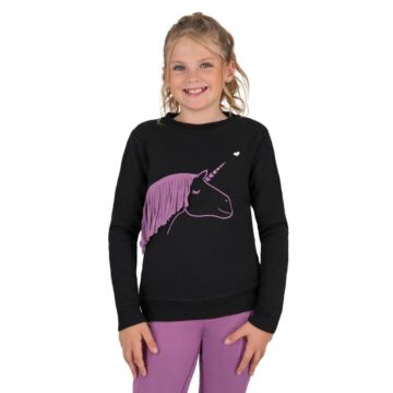 Trui QHP Lize Junior Black/Violet
