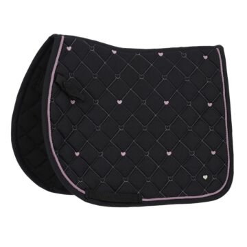 Zadeldekje veelzijdig QHP Lize Black/Violet