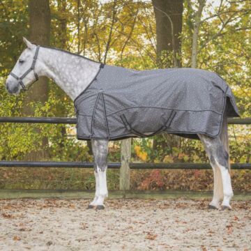Regendeken QHP Turnout Collection 300gr Grey Reflective