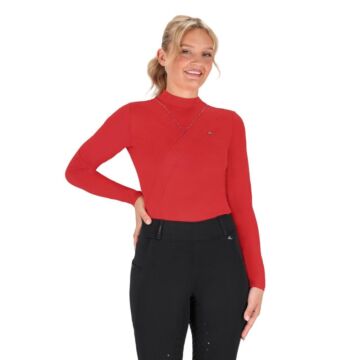 Trainingsshirt QHP Oakleigh Sunset red 