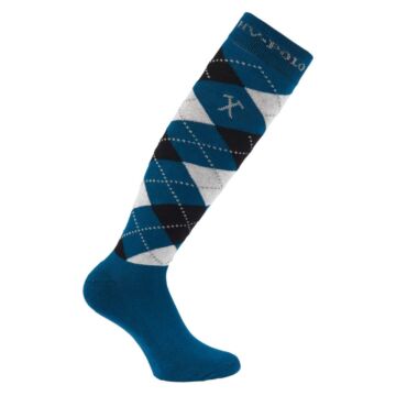 Sokken HV Polo Argyle Perol/Blauw/Silvergrey melange