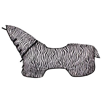 Vliegenrijdeken Horka Wit met vaste hals Zebra Vliegenrijdeken Horka Wit met vaste hals Zebra