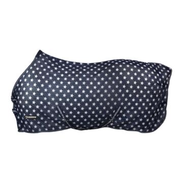 Vliegendeken Horka met print Blauw