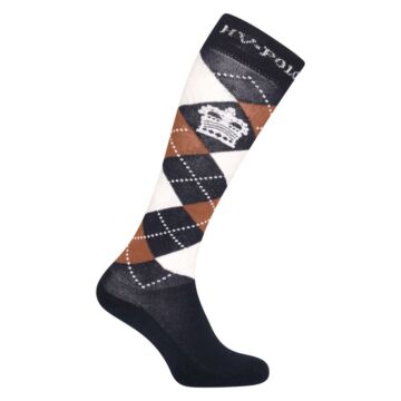 Sokken HV Polo Argyle Navy/Camel