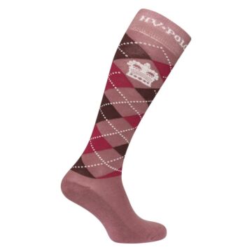 Sokken HV Polo Argyle Mauve