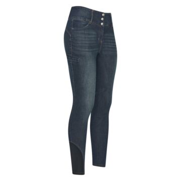 Rijbroek HV Polo Elena fullgrip Dark blue denim Rijbroek HV Polo Elena fullgrip Dark blue denim