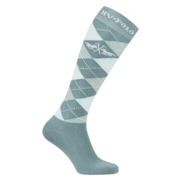 Sokken HV Polo Argyle Aqua Sky