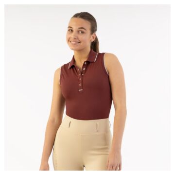 Polo mouwloos BR Kiki New Maroon