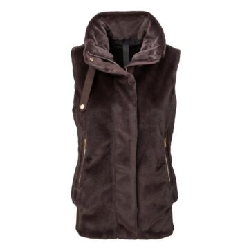 Bodywarmer PK International Fluffy Taury Coffee
